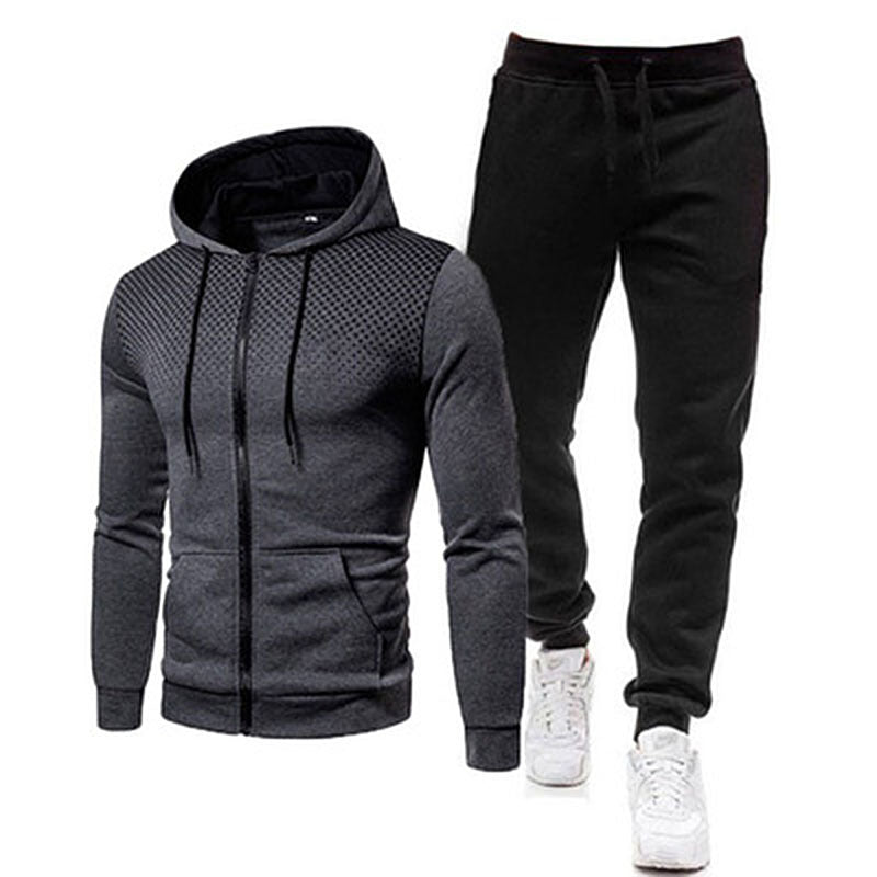 Men's sporty hoodie and jogging pants set with breathable technology Lisslune