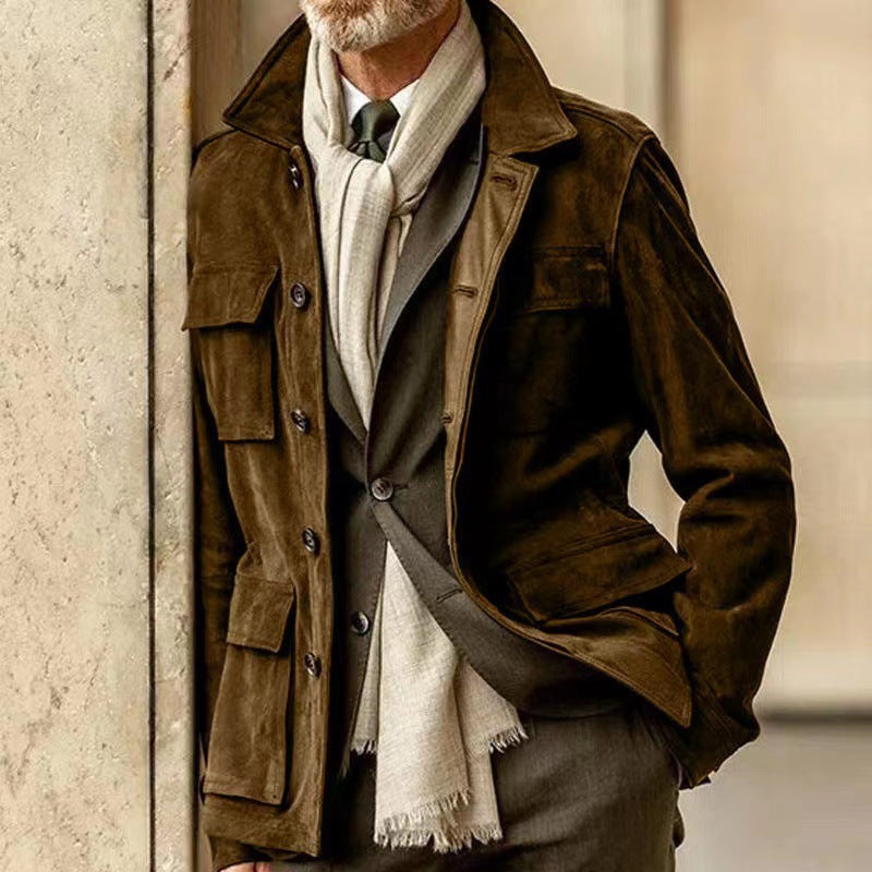 Men's Top Layer Made of High-Quality Suede Lisslune
