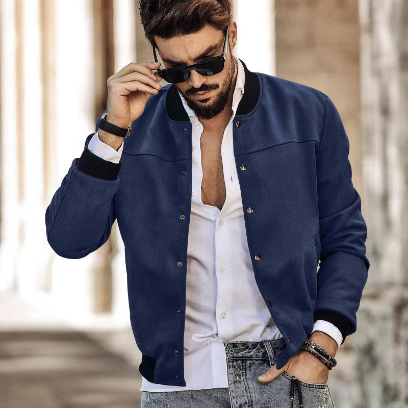 Men's sporty bomber jacket with practical zippered pockets Lisslune