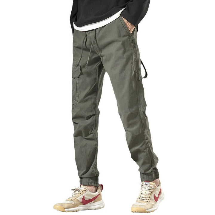 Men's cargo pants with functional pockets and elastic waistband Lisslune
