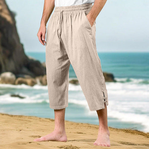 Men's airy summer shorts with adjustable drawstring and side pockets Lisslune