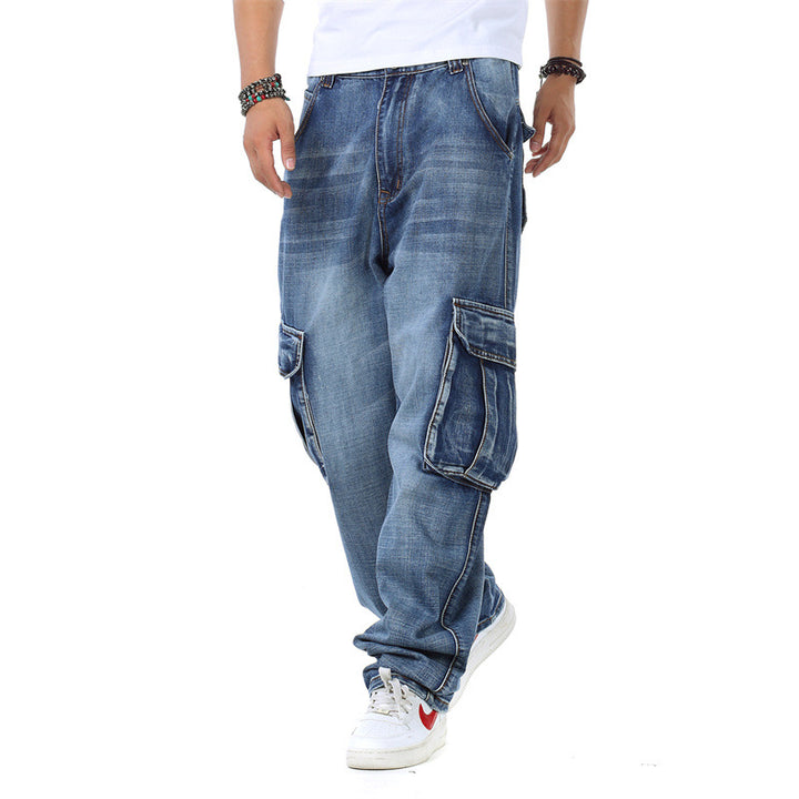 Men's Oversized Cargo Jeans Lisslune