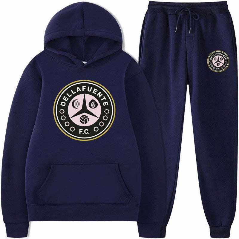 Women’s sweatshirt and jogging pants set with sporty club motif Lisslune