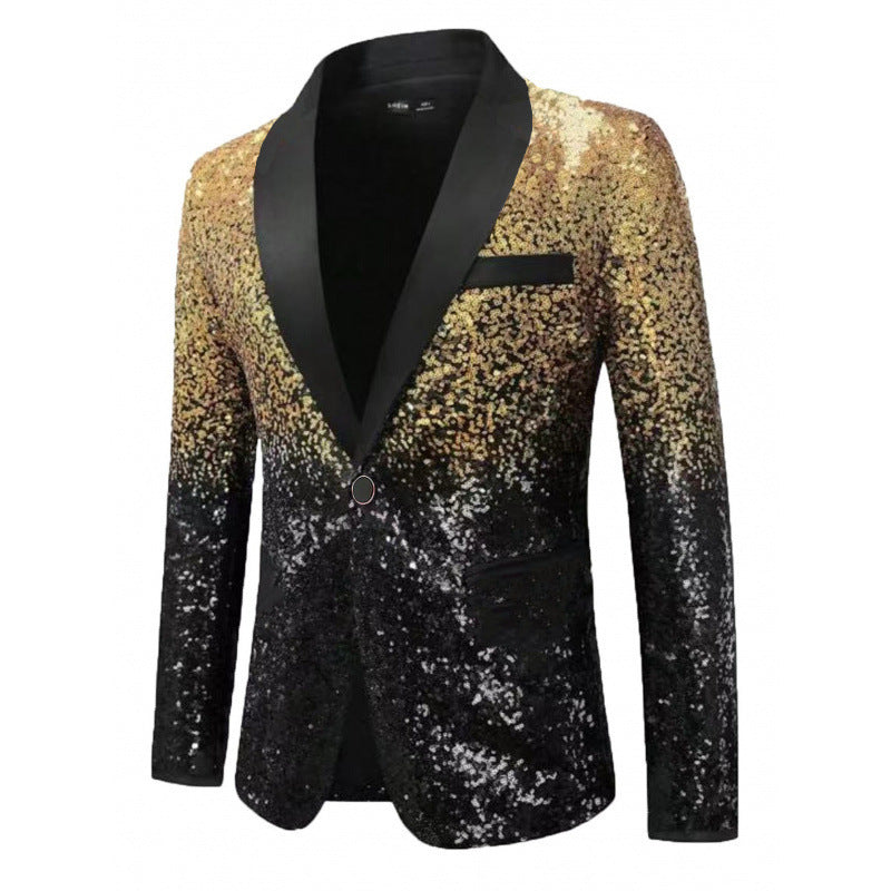 Men's glittering sequin blazer Lisslune
