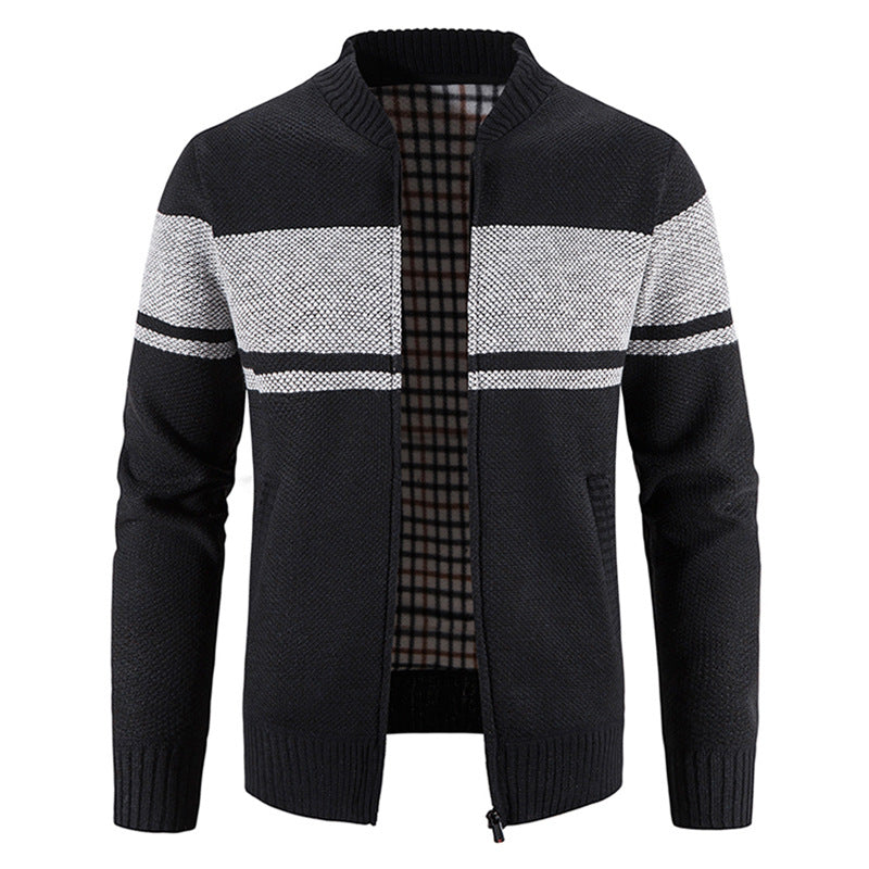 Men's fashionable cardigan with textured design Lisslune