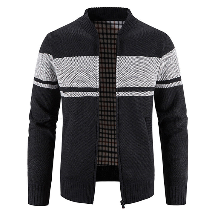 Men's fashionable cardigan with textured design Lisslune