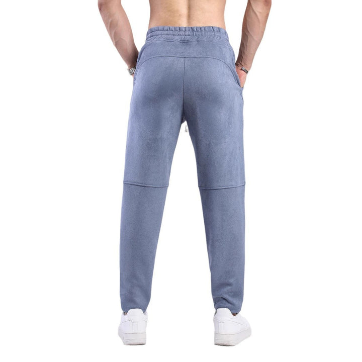 Men's sporty leisure pants with soft inner lining and practical pockets Lisslune