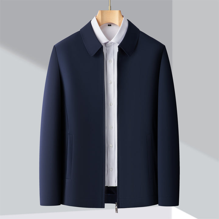 Men's Stylish Transitional Jacket with Lightweight Fabric and Practical Pockets Lisslune