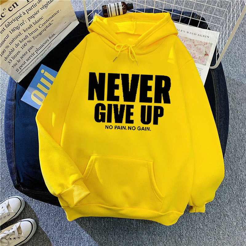 Women's hoodie with motivating lettering Lisslune 1772613019
