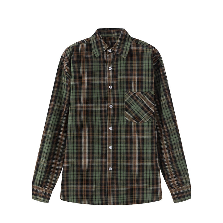 Men's Checked Cotton Shirt Lisslune