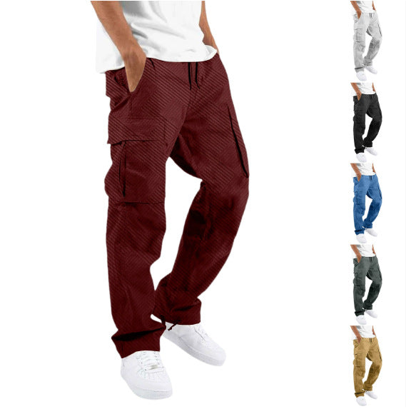 Men's fashionable cargo pants with ergonomic cut and practical side pockets Lisslune