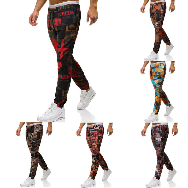 Men's stylish joggers with unique pattern Lisslune