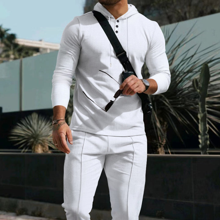 Men's sporty hoodie with practical zipper Lisslune