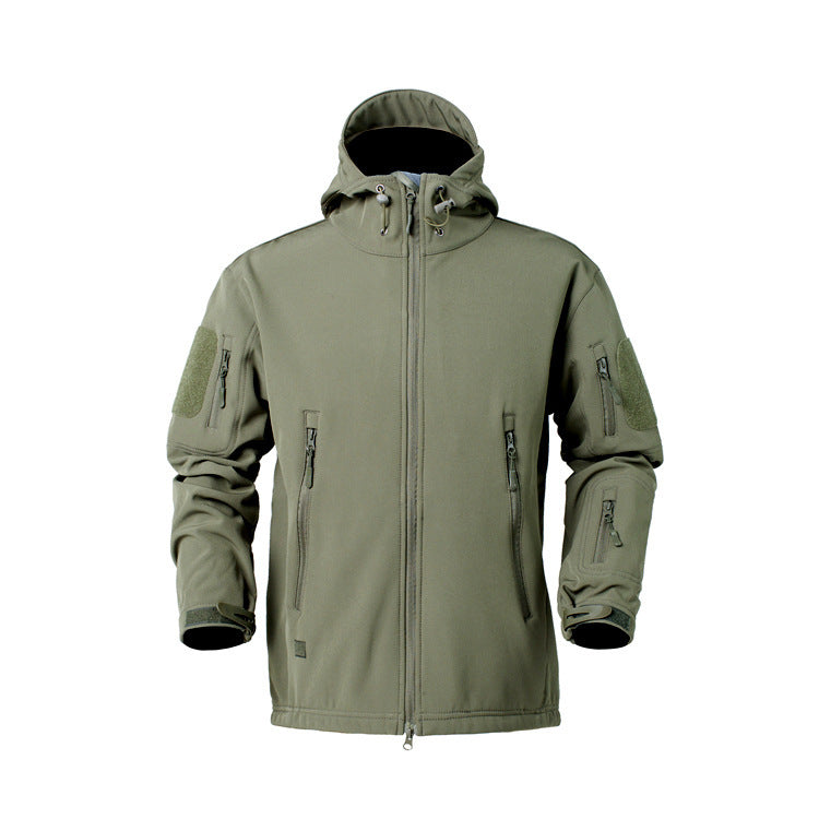 Men's tactical jacket with versatile zippered pockets and breathable material Lisslune
