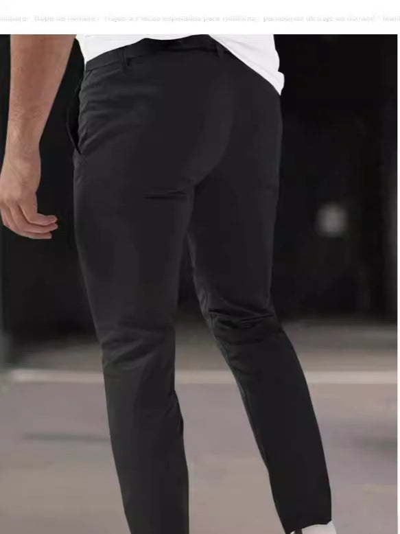 Men's fashionable suit trousers with side pleats and slim fit Lisslune