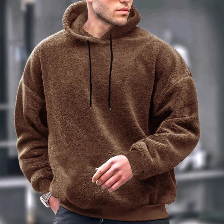 Men's Cozy Fleece Hoodie with Modern Fit Lisslune