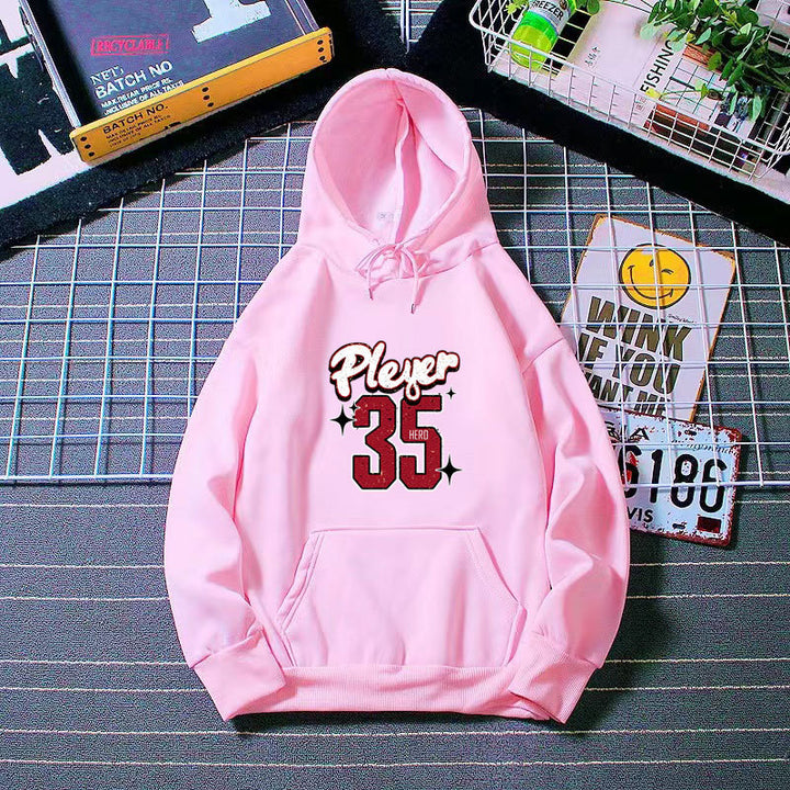 Women's hooded sweatshirt with creative basketball design Lisslune