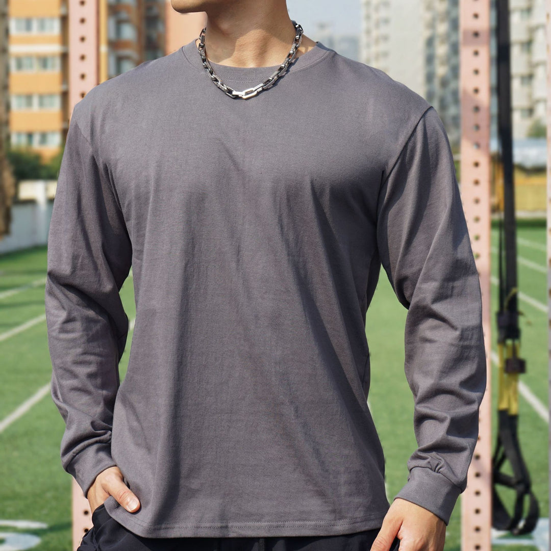 Men's long sleeve shirt made of high-quality cotton with breathable texture Lisslune