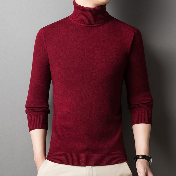 Men's fitted turtleneck sweater Lisslune