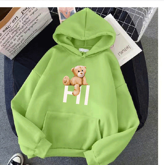 Women's hoodie with cute bear design Lisslune