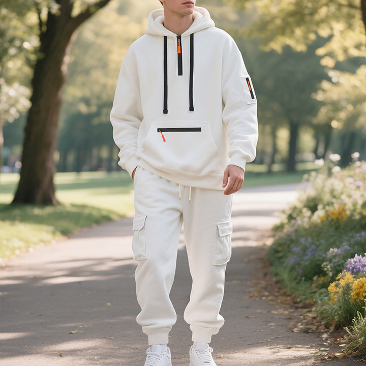 Men's sporty hoodie and cargo pants set Lisslune