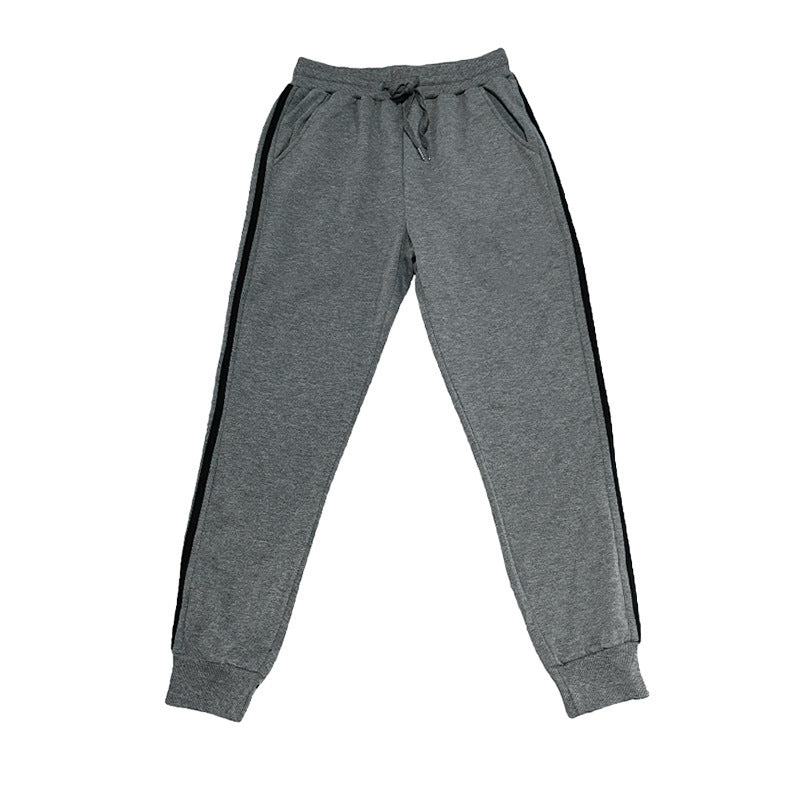 Men's comfortable casual jogging pants with side stripes and elastic waistband Lisslune