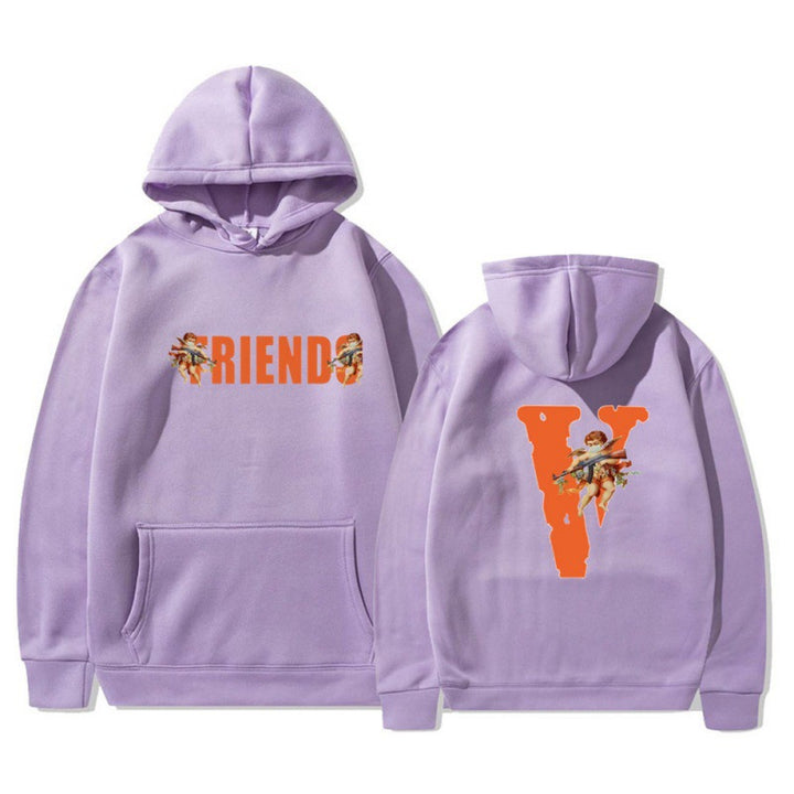 Women's hoodie with characteristic front and back print Lisslune