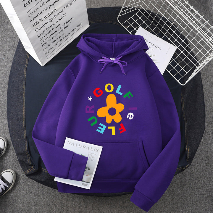 Women's hoodie with creative floral graphic design and comfortable fit Lisslune