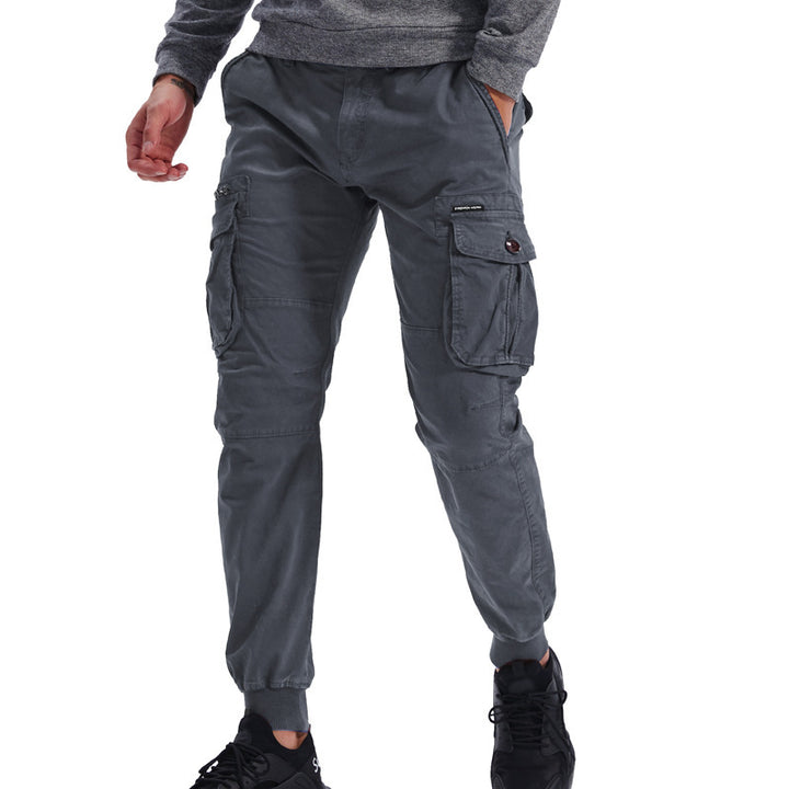Men's cargo pants with practical pockets and elastic waistband Lisslune