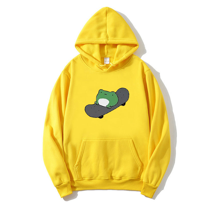 Women's hoodie with humorous frog design Lisslune