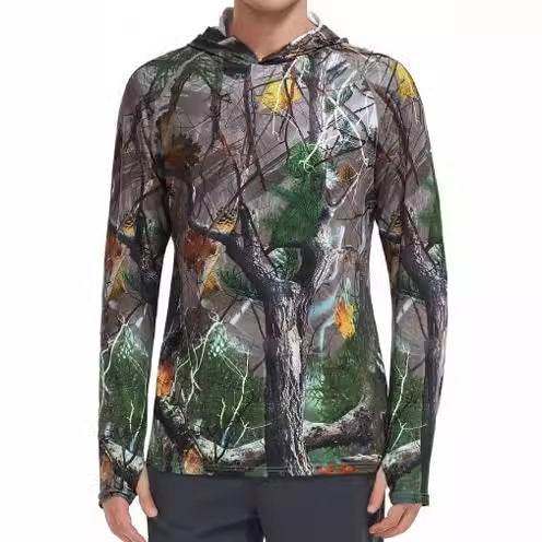 Men's Performance Long Sleeve Shirt with Uv Protection and Breathable Material Lisslune
