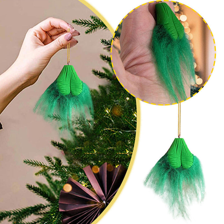 Lisslune | Hairy Grinchy Ball Christmas Ornament