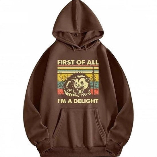 Women's hoodie with creative animal graphic and comfortable fit Lisslune