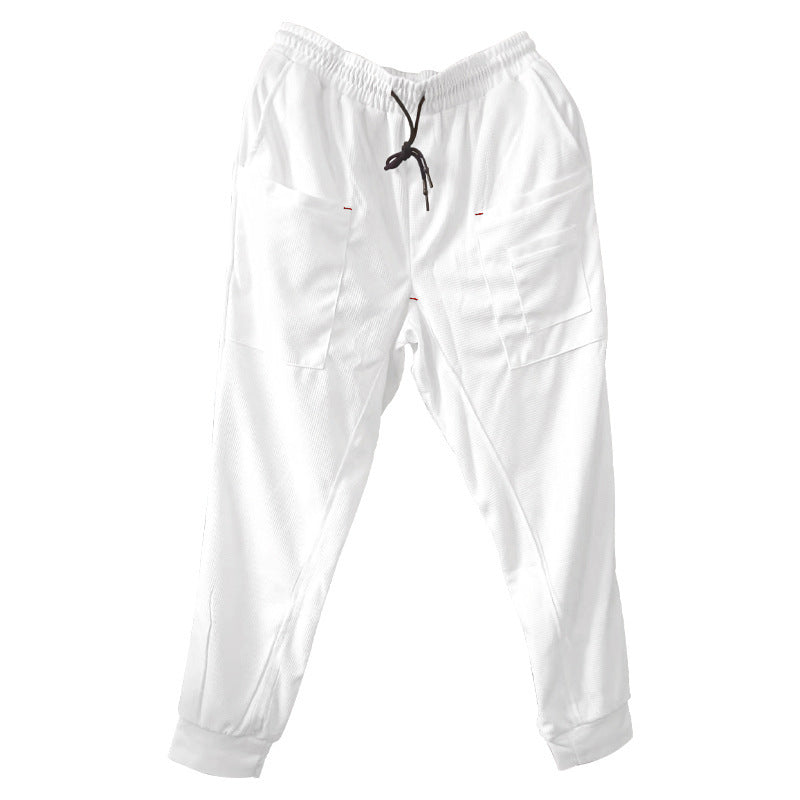 Men's Comfortable and Functional Cargo Pants with Elastic Waistband Lisslune