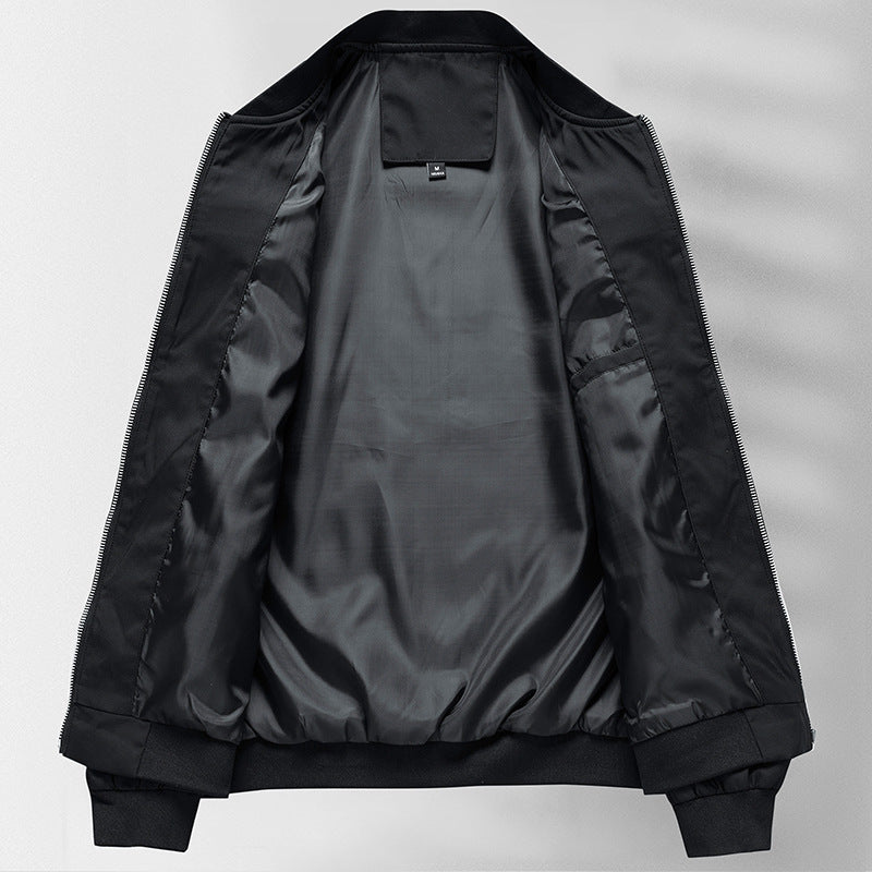 Men's Fashionable Transitional Jacket with Textured Design Lisslune