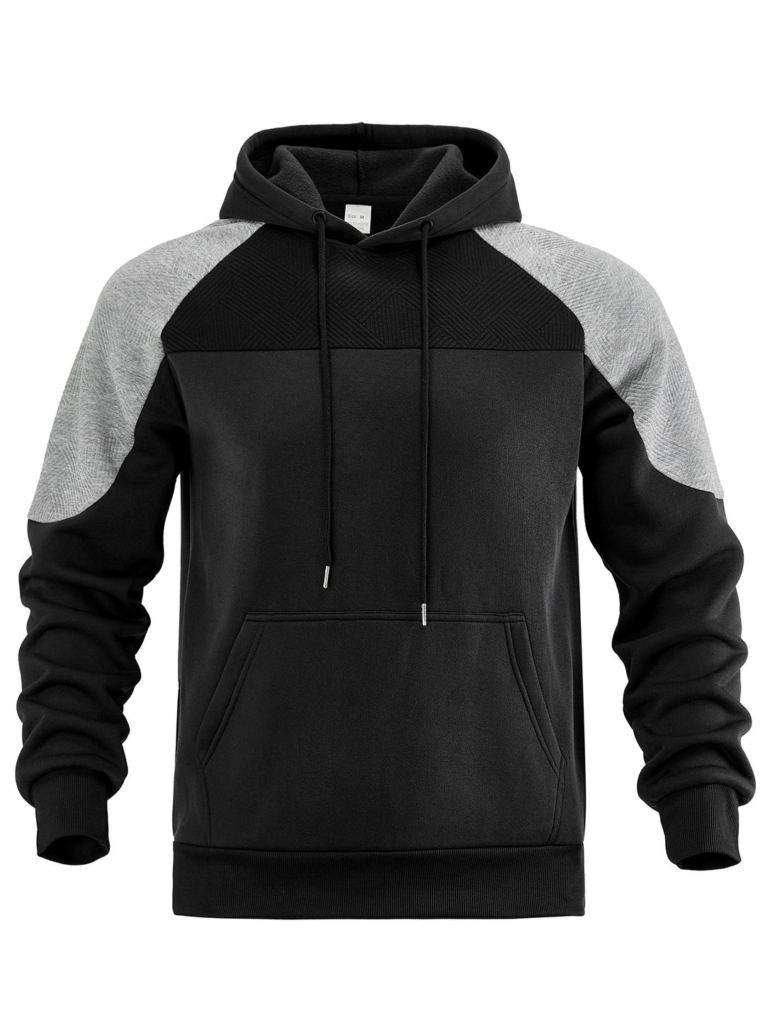 Men's hoodie with innovative design and striped sleeves Lisslune