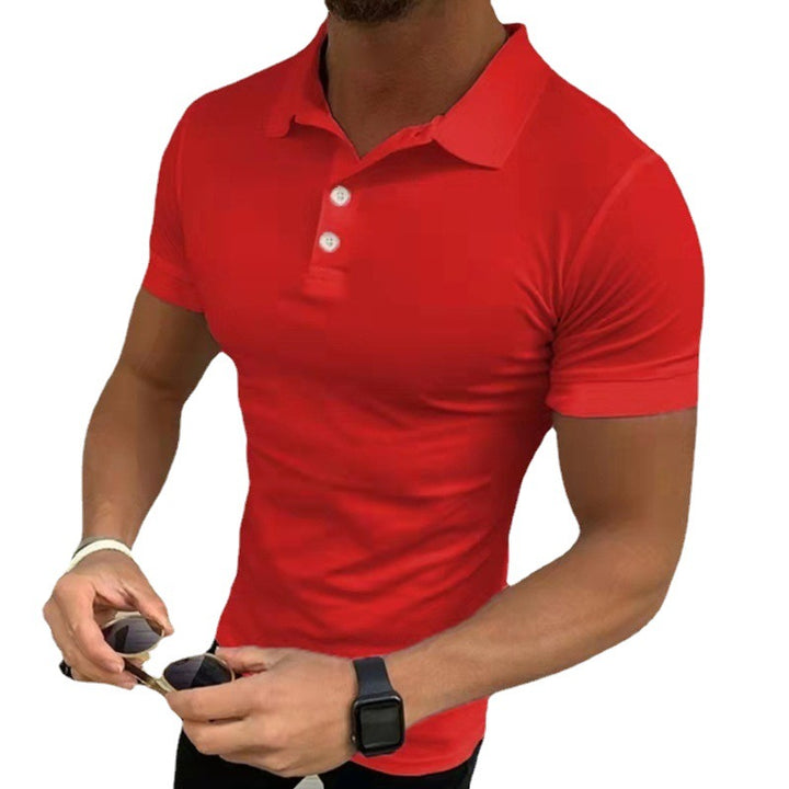 Men's polo shirt with figure-hugging slim fit and stylish collar Lisslune