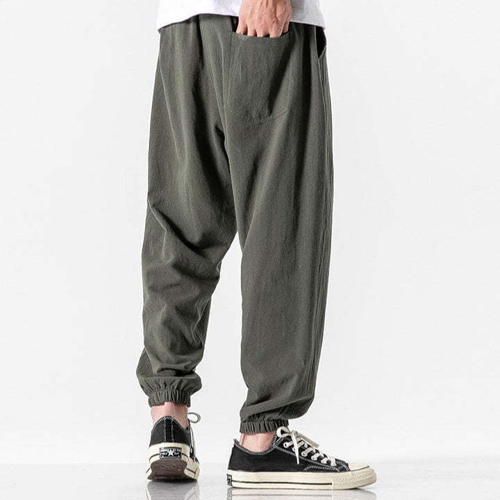Men's Comfortable Jogging Pants with Elastic Waistband and Side Pockets Lisslune
