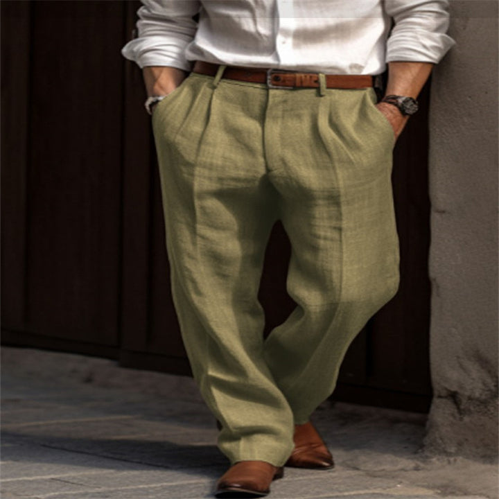 Men's Elegant Linen Pants with Comfortable Fit Lisslune