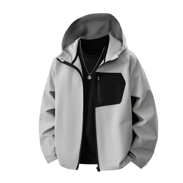 Men's Weatherproof Functional Jacket with Practical Pockets Lisslune