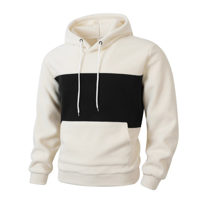 Men's fleece hoodie with oversized collar Lisslune