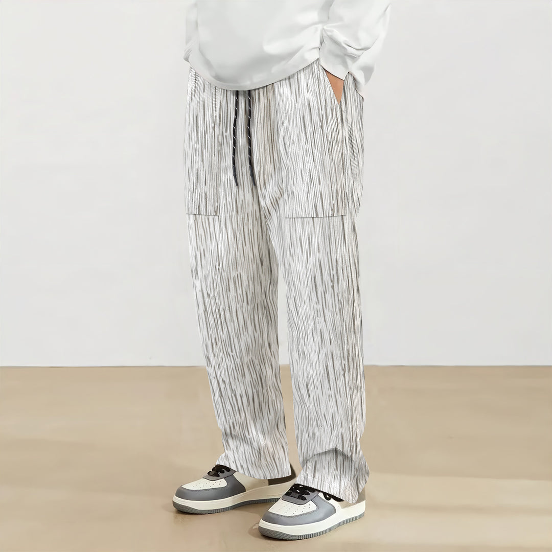 Men's casual leisure pants with innovative structural design and practical pockets Lisslune