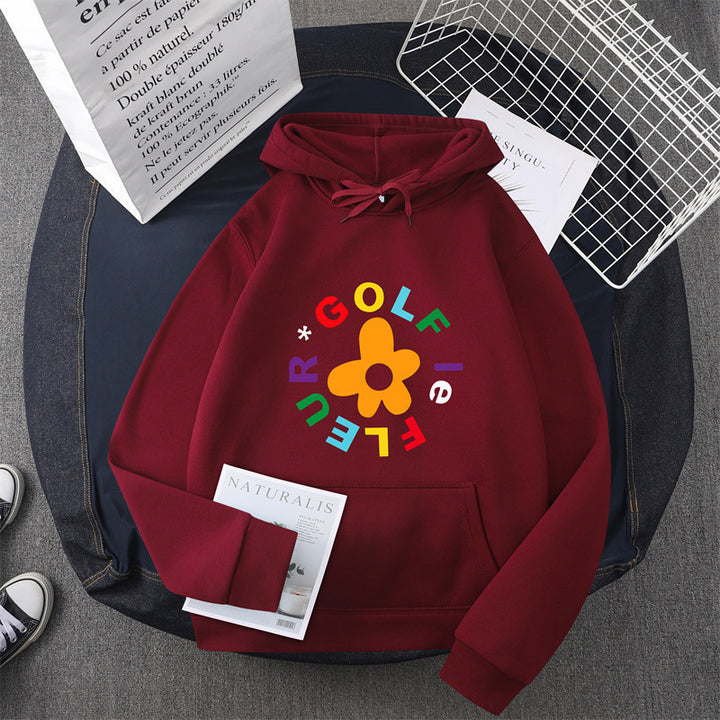 Women's hoodie with creative floral graphic design and comfortable fit Lisslune