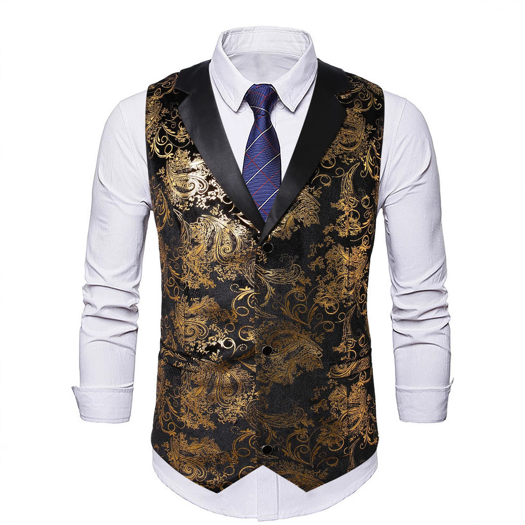 Men's elegant sequin vest Lisslune