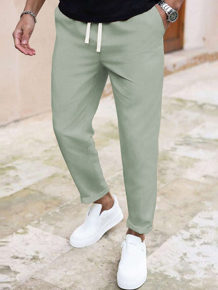 Men's casual training pants with adjustable waist Lisslune
