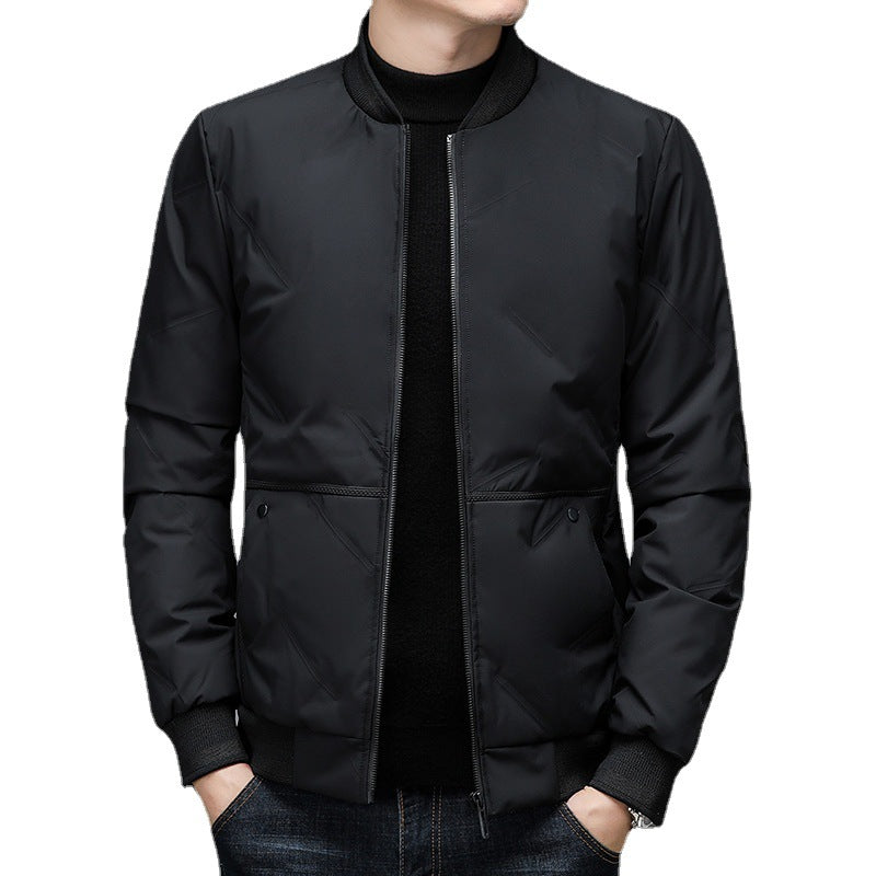 Men's sporty bomber jacket with elastic cuffs and pockets Lisslune