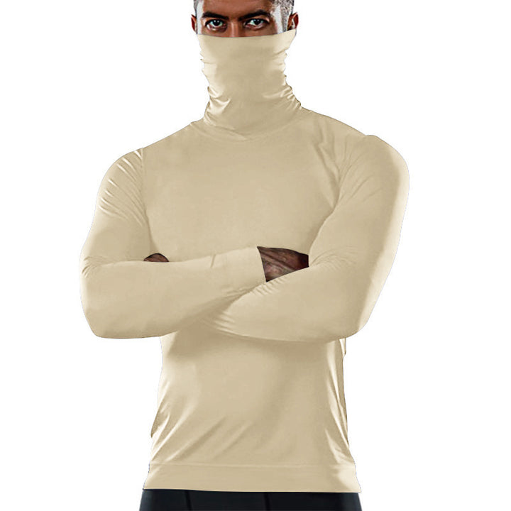 Men's functional long sleeve shirt with high collar Lisslune