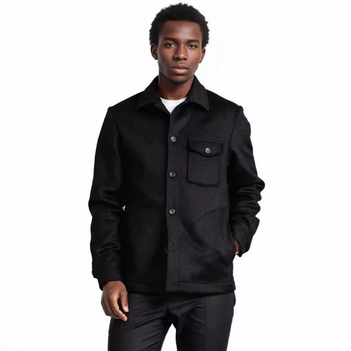 Men's wool jacket with practical chest pocket Lisslune