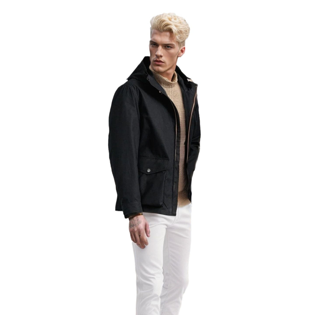Men's functional transition jacket with adjustable hood collar Lisslune