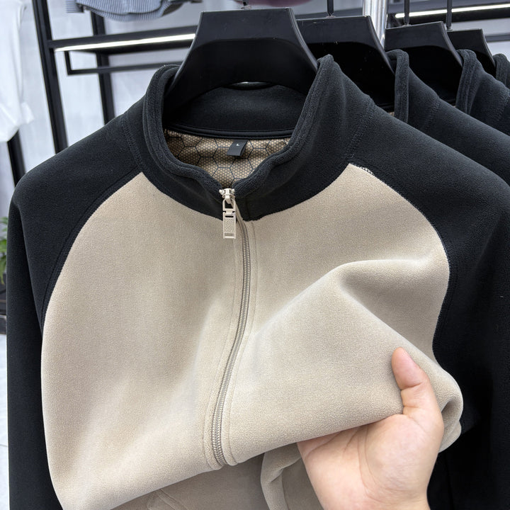 Men's leisure jacket with removable fleece lining Lisslune